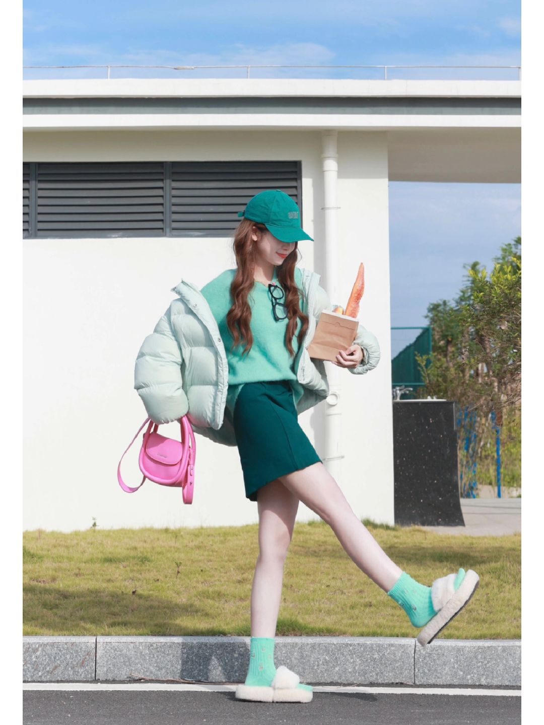 OOTD｜显白绿色叠叠乐🧼🛻