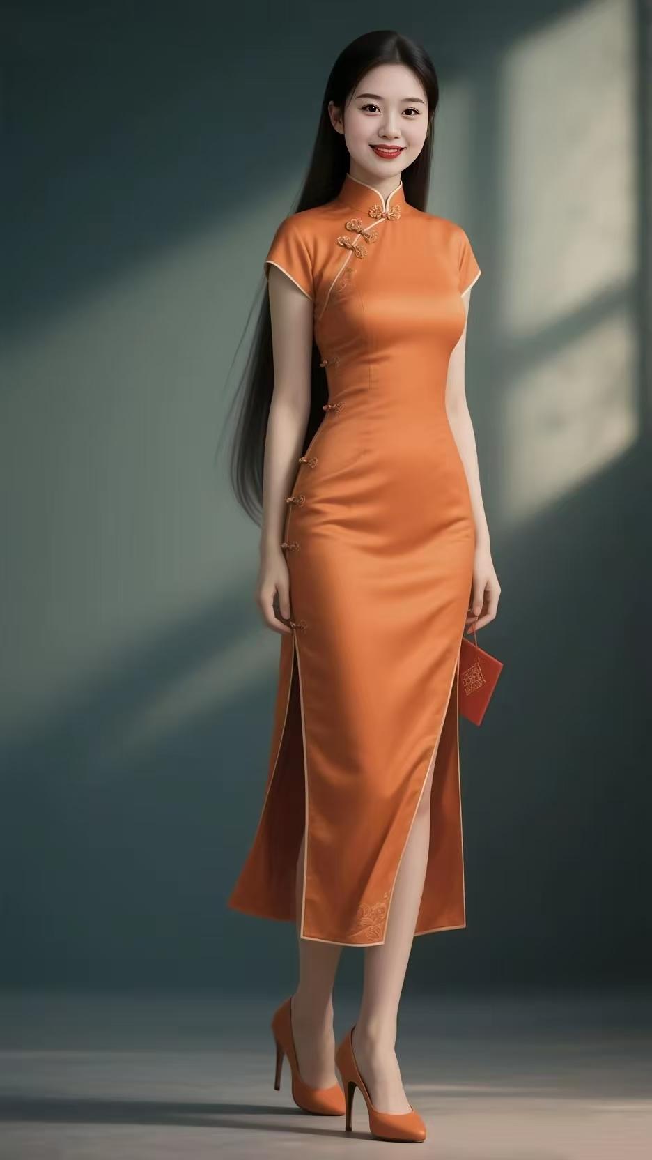 清江引·一袭红袍
风掀檐角朱砂漾，
红韵时光淌。
针藏岁月柔，
扣锁春秋浪。
绫