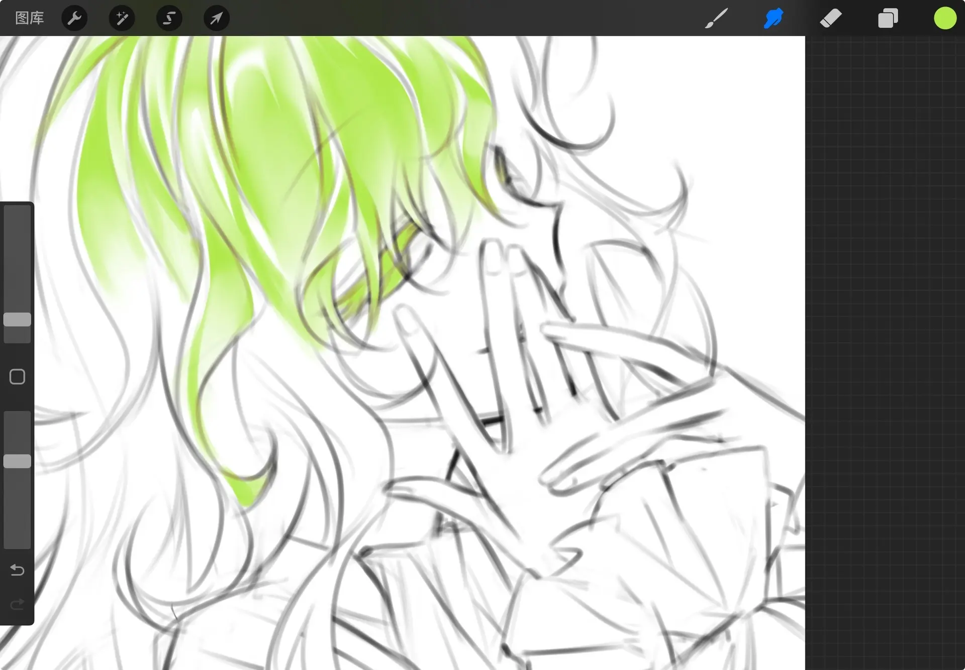 画完一张眼睛疼半天哈。太难画了哥