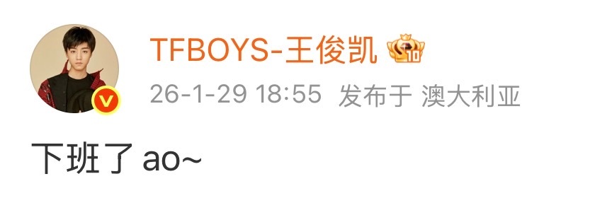 “ao~”可以是“澳大利亚”的“ao”，也可以是澳网的‘AO’～ 