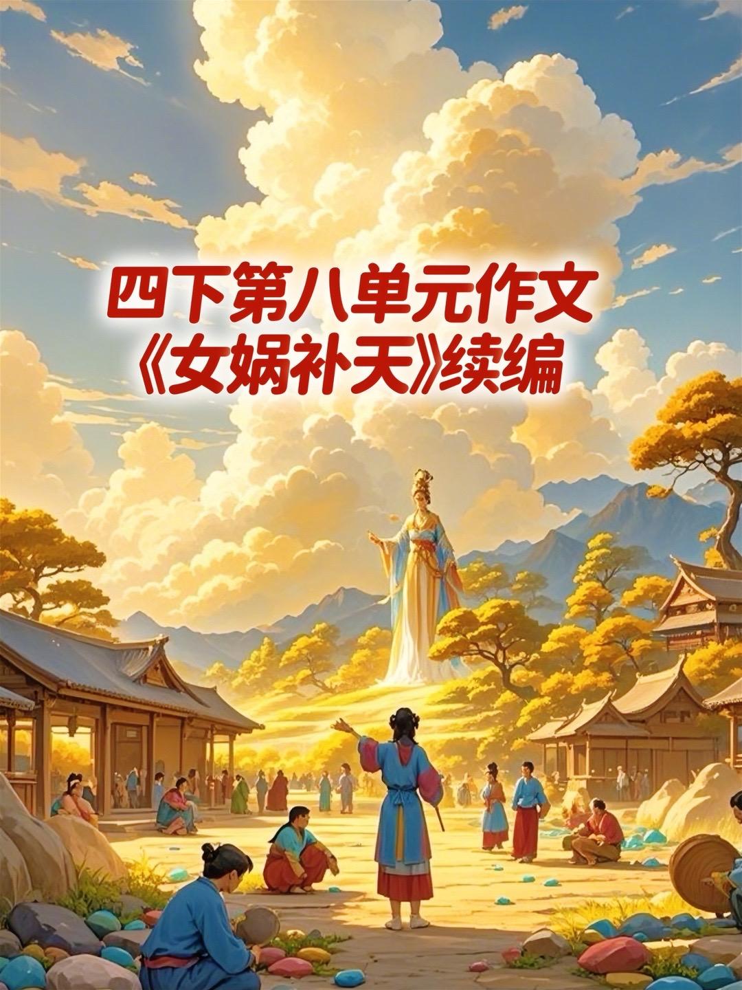 《女娲补天》续编 优秀范文。家长必读，小学四年级下册第八单元习作《故事...