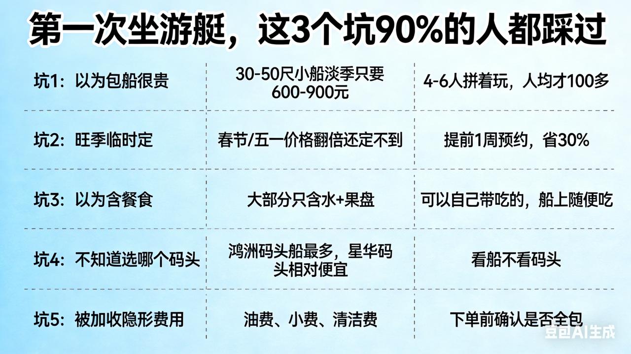 很多人都喜欢到三亚玩游艇，但是很多人都不知道游艇出海，怎么避坑。

网上吹的天花