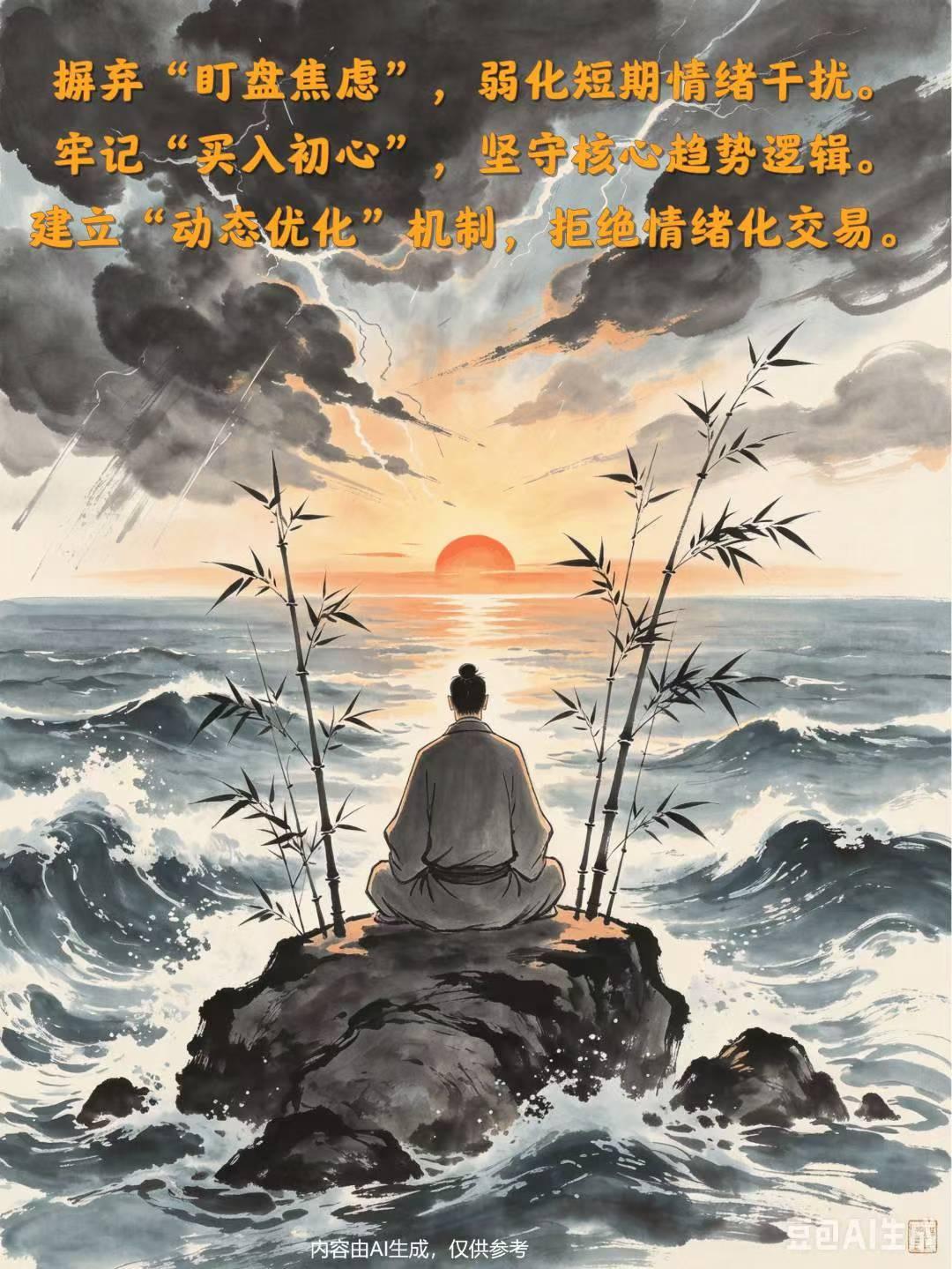 ❤交易心态

做科技投资，一定要摒弃盯盘焦虑、弱化短期盘面情绪干扰。科技股的剧烈