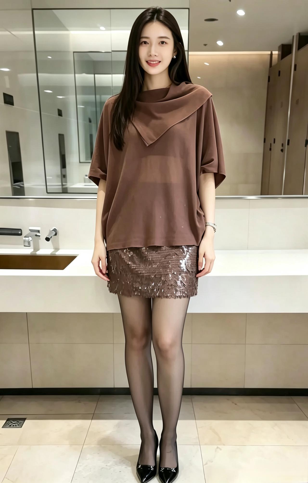 不是浓烈的艳
是恰到好处的优雅
休闲的松弛里
藏着精致的小心思
 ～
亮片在走动
