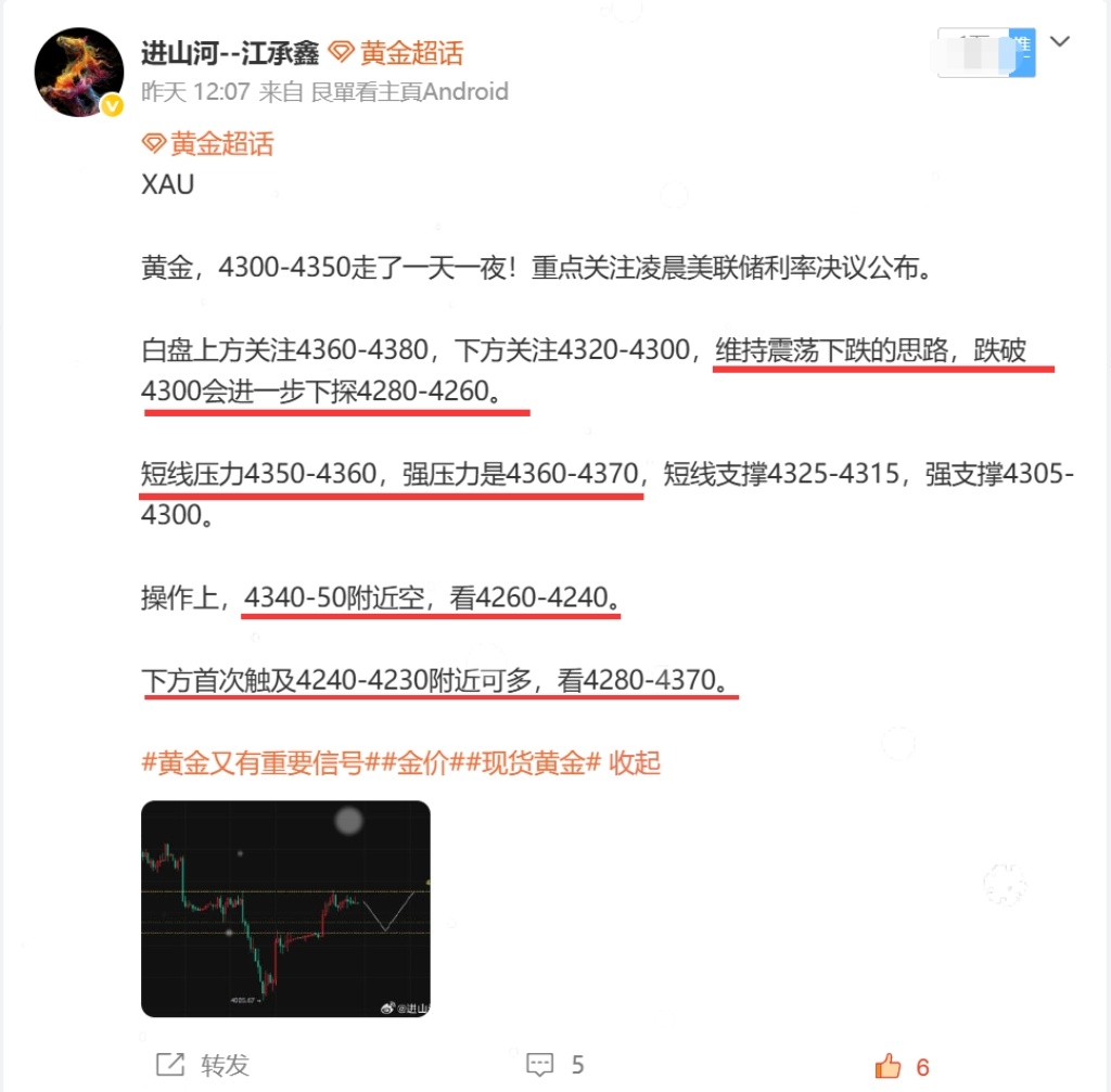 黄金，第19连胜！4325空📉4136，再度拿下近200点丰厚利润。老粉都清楚