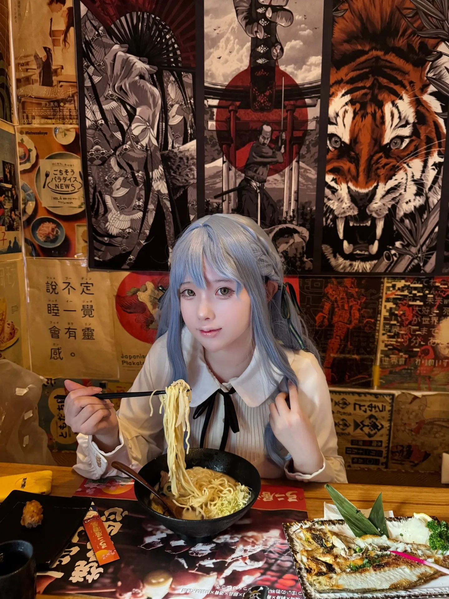 练习后来一起吃拉面放松吧！