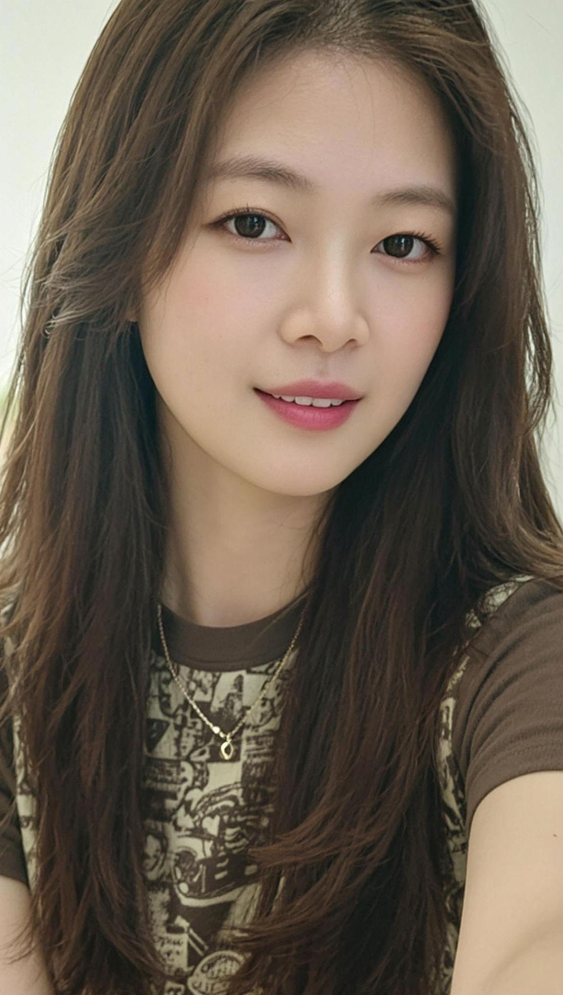 AI韩系清透自拍 甜系女孩 穿搭颜值气质女孩抖音ai创作