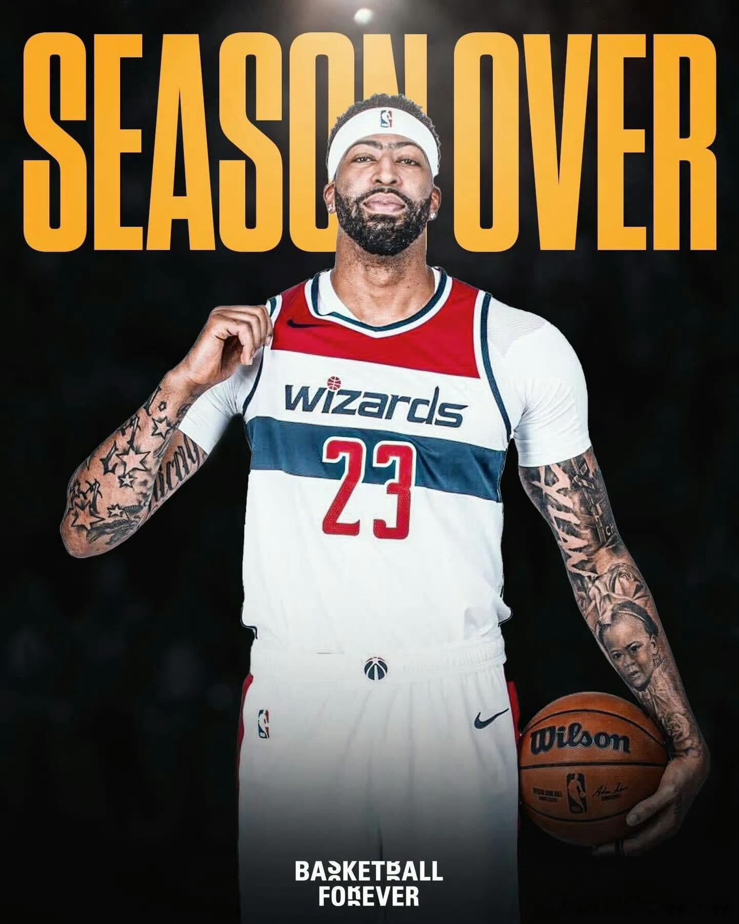 早上：浓眉在奇才穿23号中午：浓眉因伤赛季报销