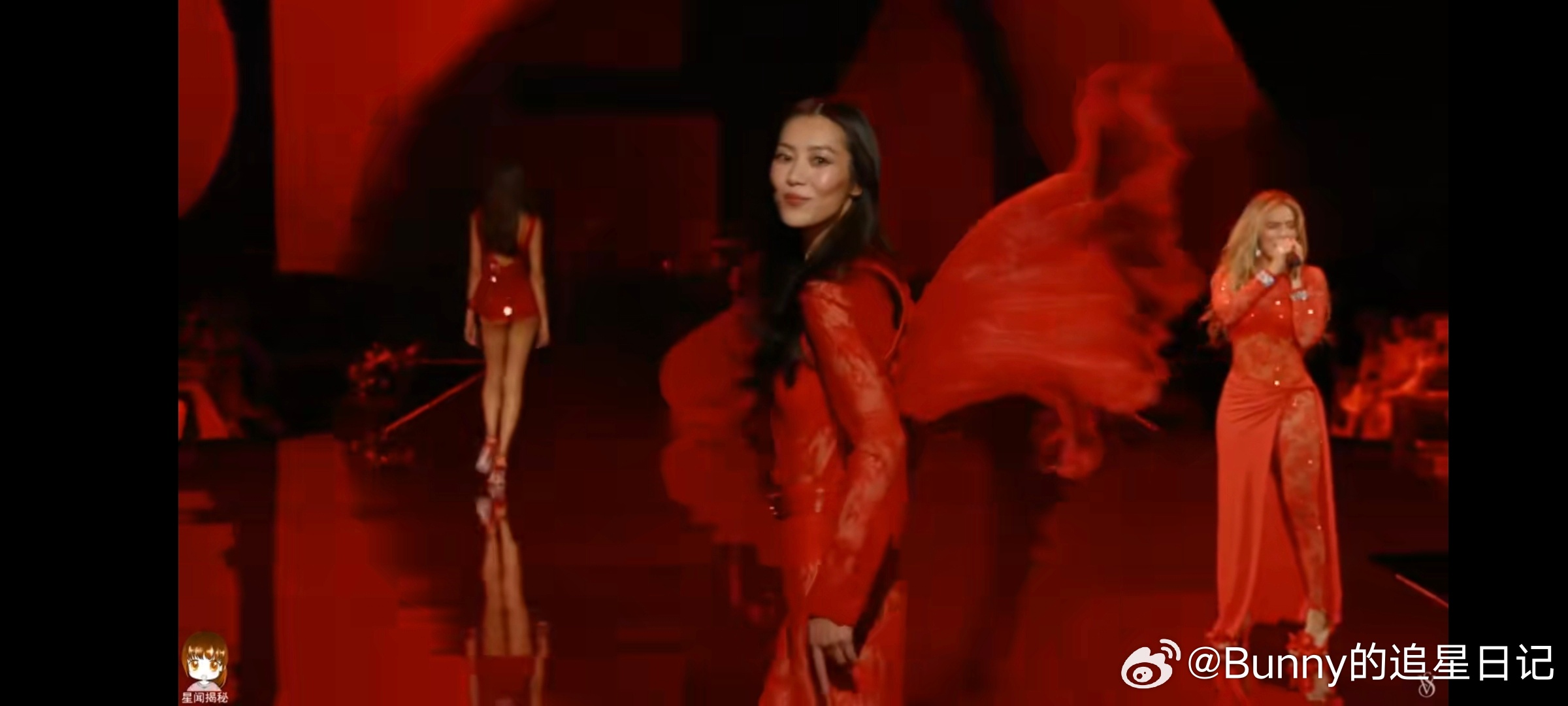 红红火火哇～刘雯第九次登台维密！她的表现力真的很强！ ​​​