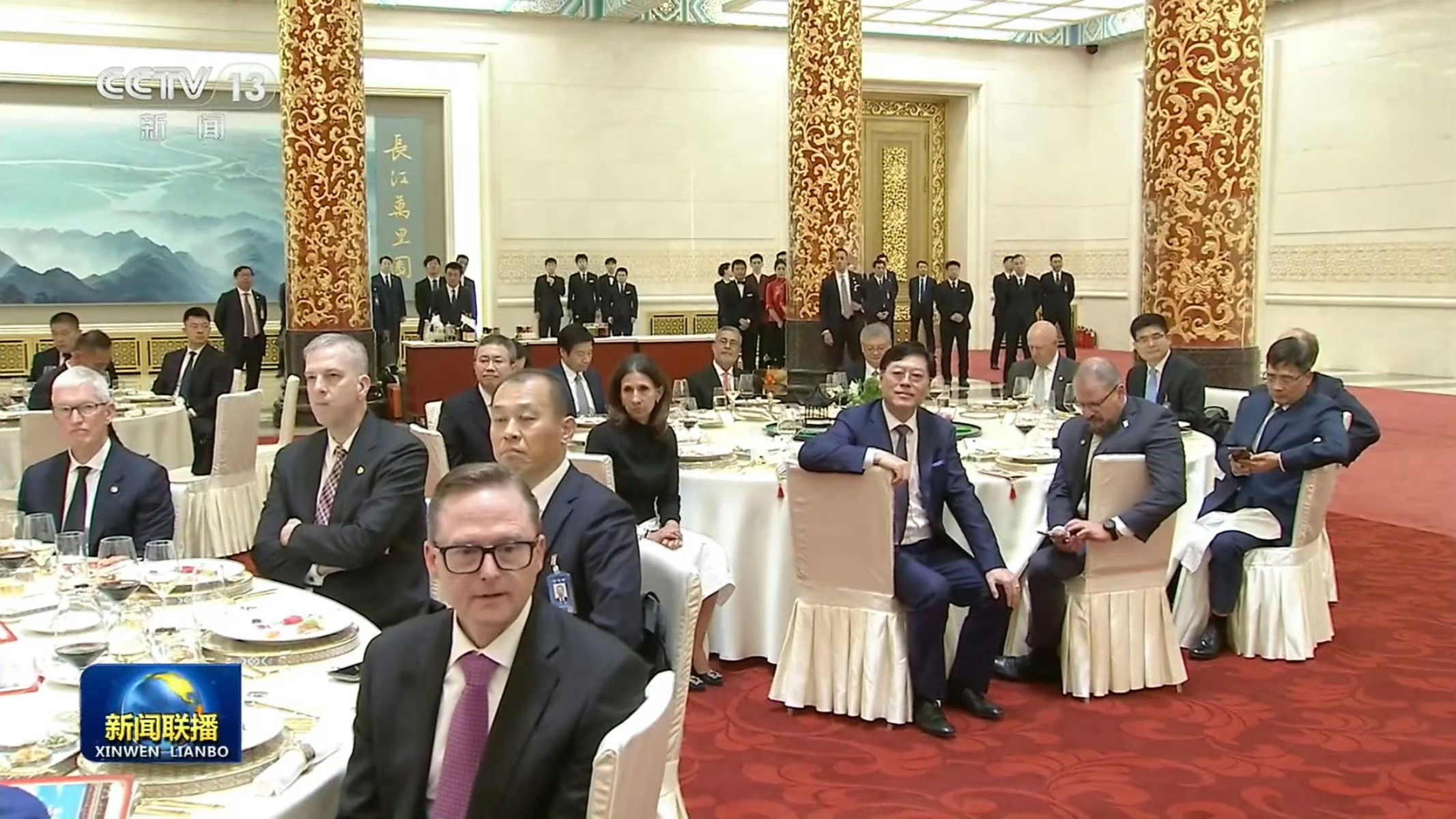 #特朗普访华欢迎宴会##特朗普访华欢迎宴会#特朗普访华欢迎宴会，到场的企业家有—