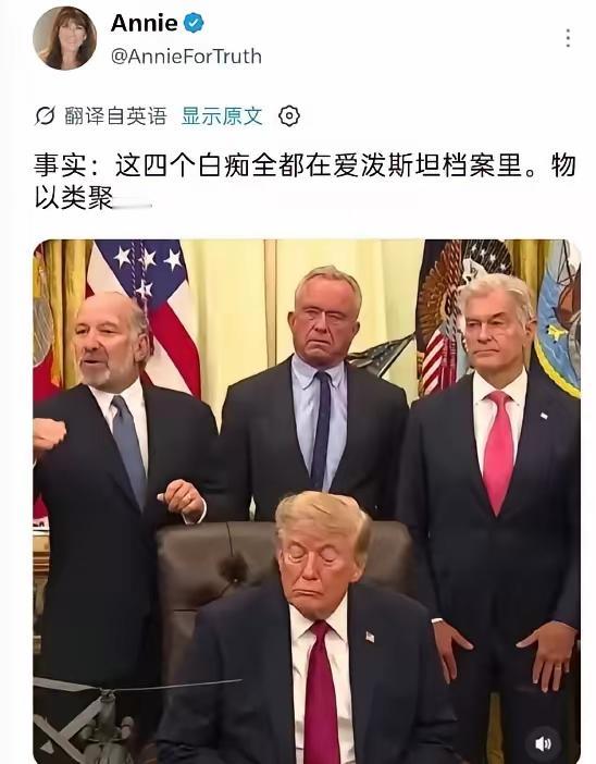 能在爱波斯坦档案里躺着的人名，可不是什么白痴，那是西方世界的精英之中的精英，那可