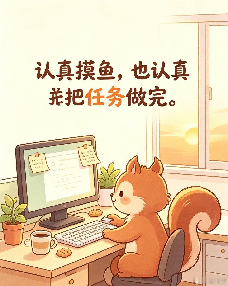 认真摸鱼，也认真并把任务做完。 ​​​