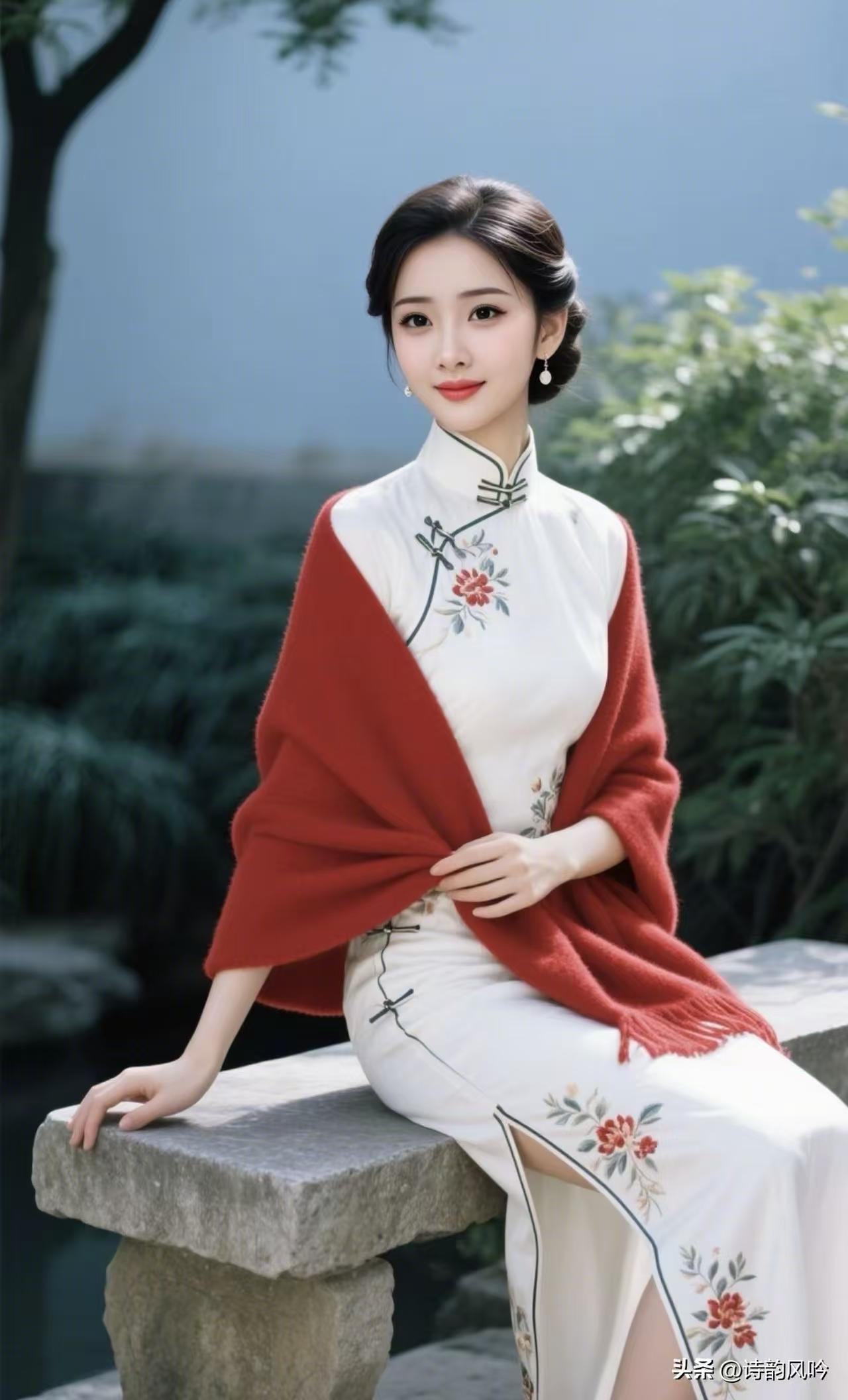 天净沙·佳人风姿
媚眸轻挑情浓，
细腰款摆如风。
朱唇勾魂意涌。
红尘情种，
醉