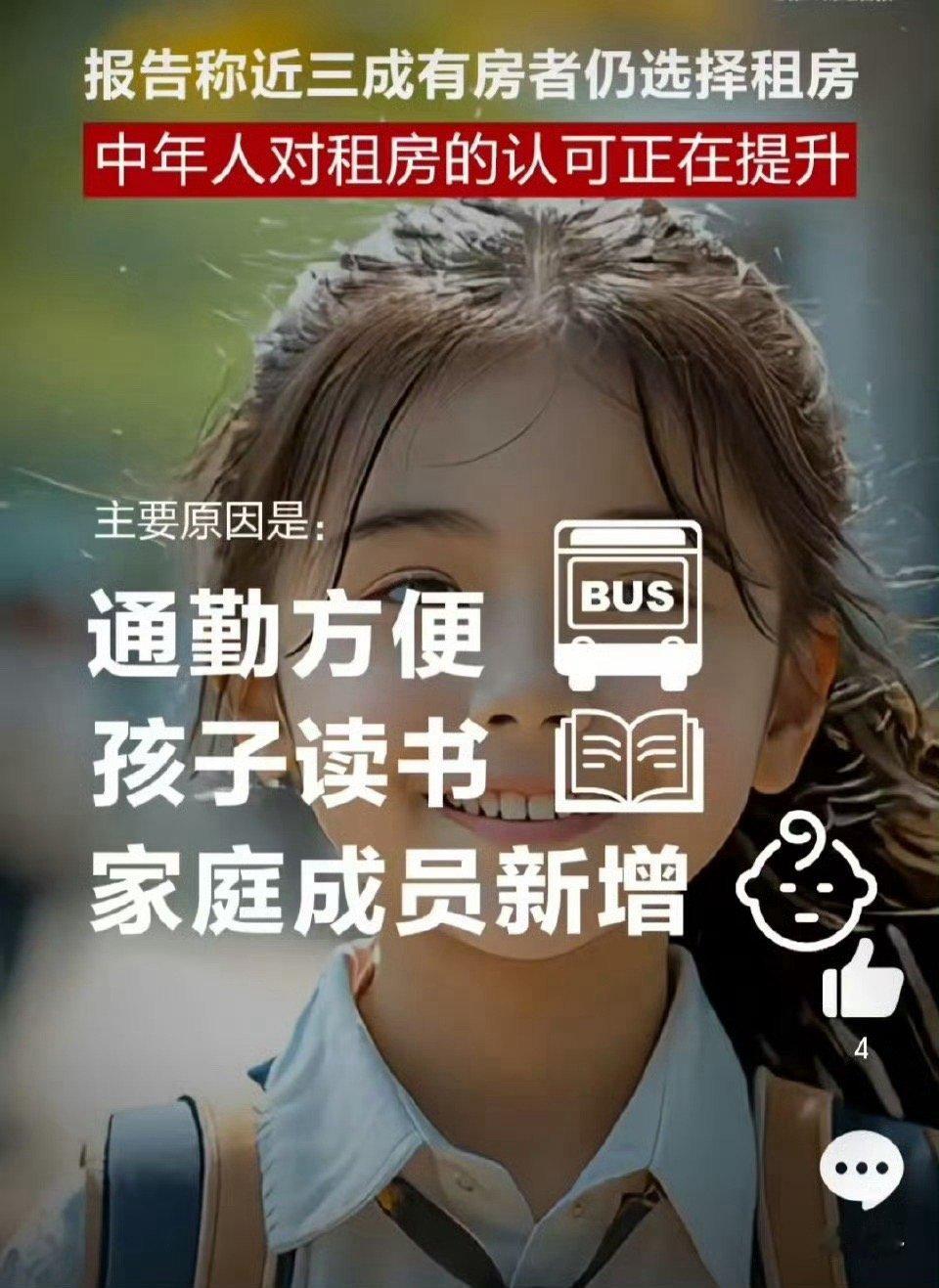 报告称近三成有房者仍选择租房  中年人对租房的价值认可正在提升  租房子这个事情