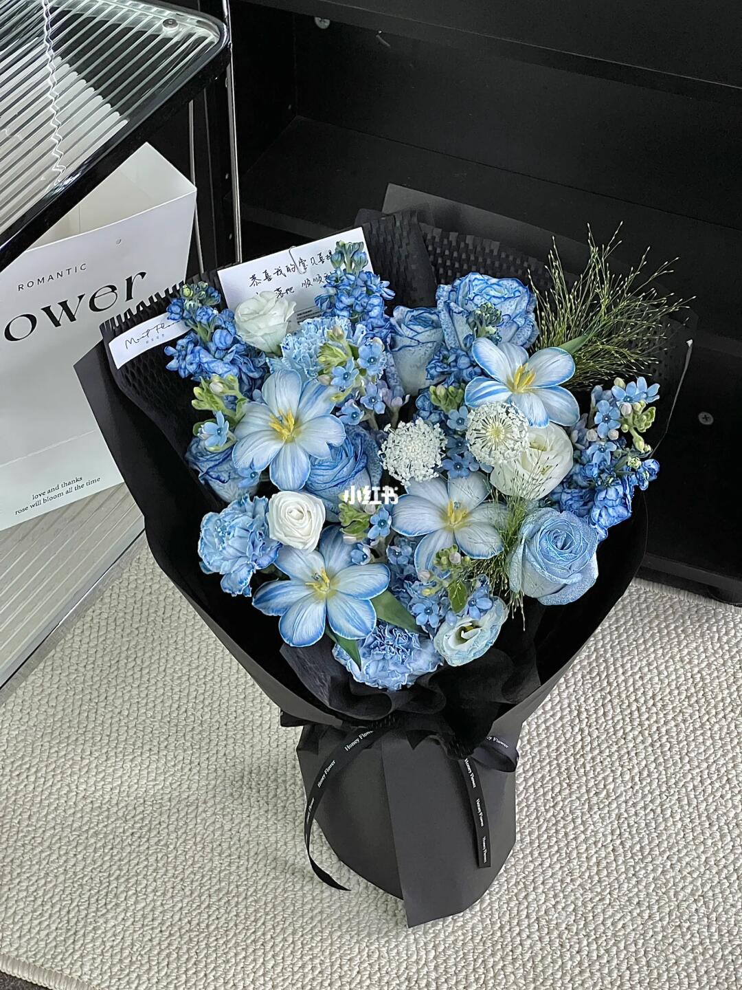 蓝调💙会买100次的男士花束|送人不出错~