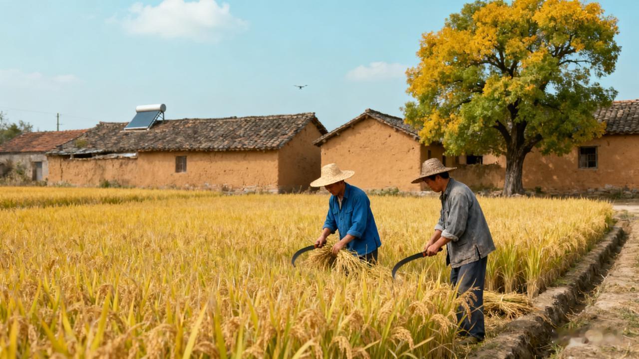 这是一副八十年代秋收的一幅图，里面有4处不合理的地方，你能看到几处