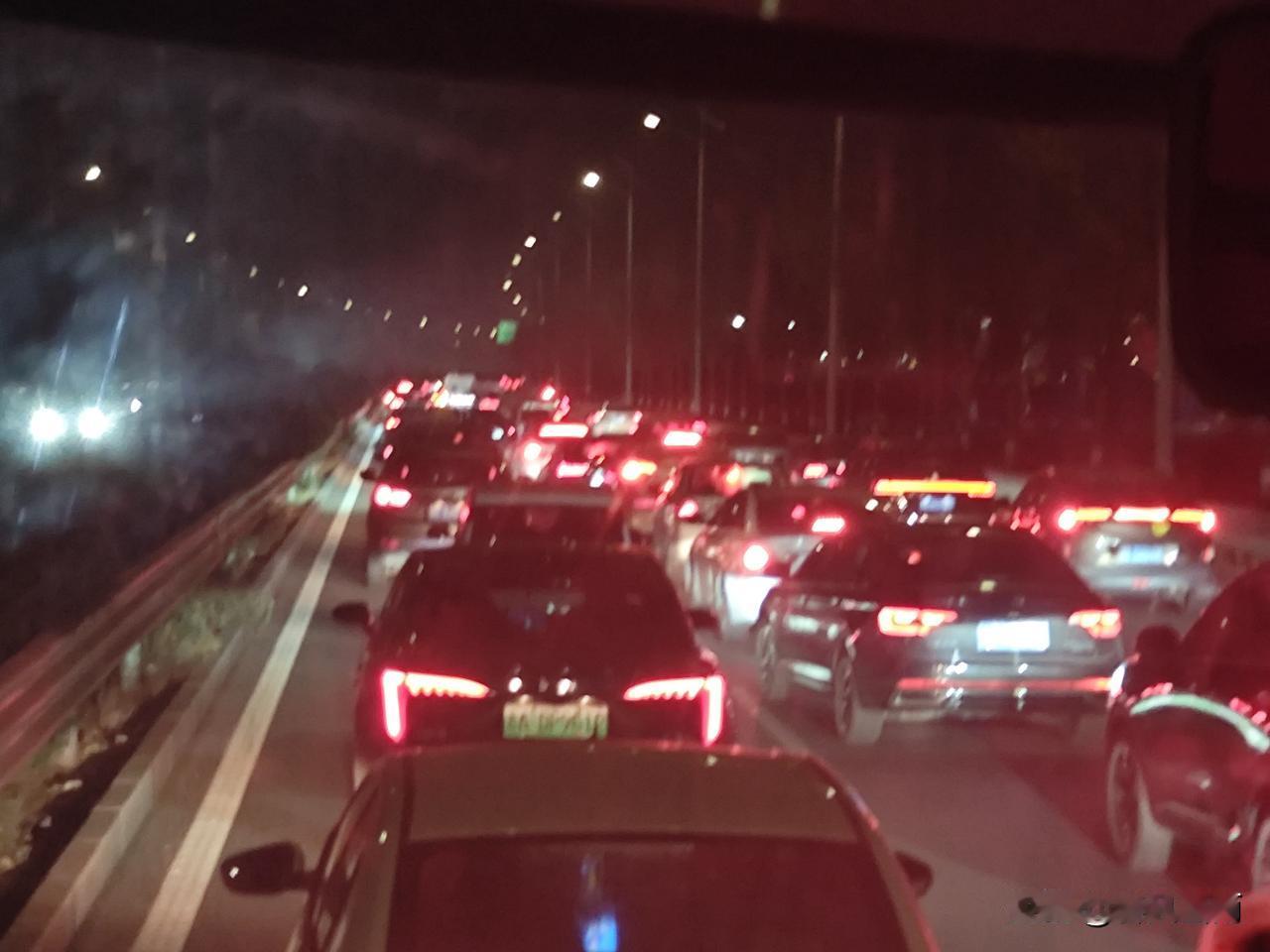 南一路作为东营一条快速道路，竟然出现了龟速状态，从西一路入口到庐山路出口，车辆一