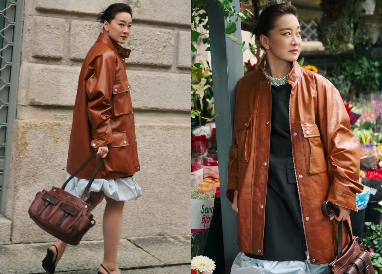 贾玲瘦了，但真正让她“脱胎换骨”的，是这54亿票房。
米兰时装周上，她穿着皮衣配