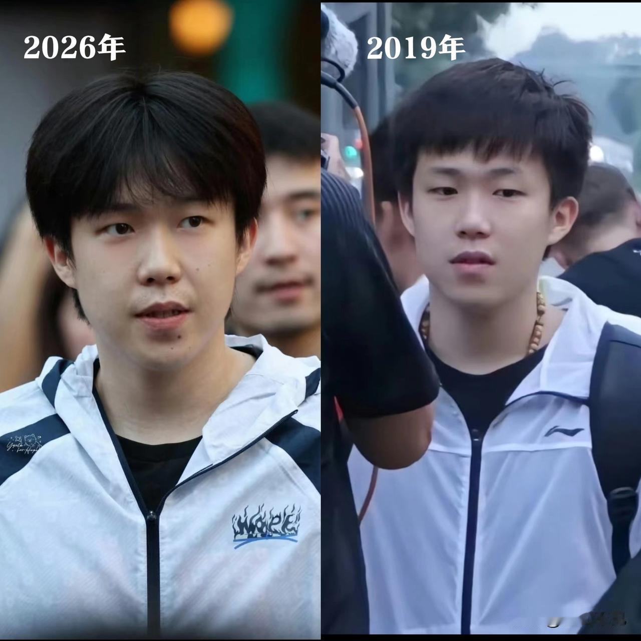 等比例长大的头头
蘑菇头梦回小头时候，以前是小男孩的样子，现在是大男子汉的样子。