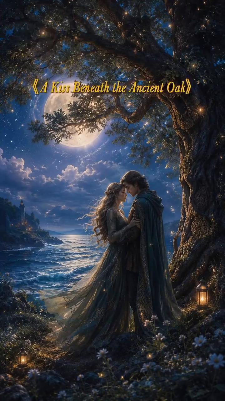 《A Kiss Beneath the Ancient Oak》。
古老的橡树下