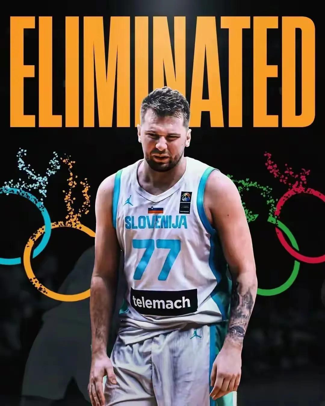 东契奇五环梦碎！东子六月、七月连受两次打击，先是六月丢了NBA总冠军，七月带领的