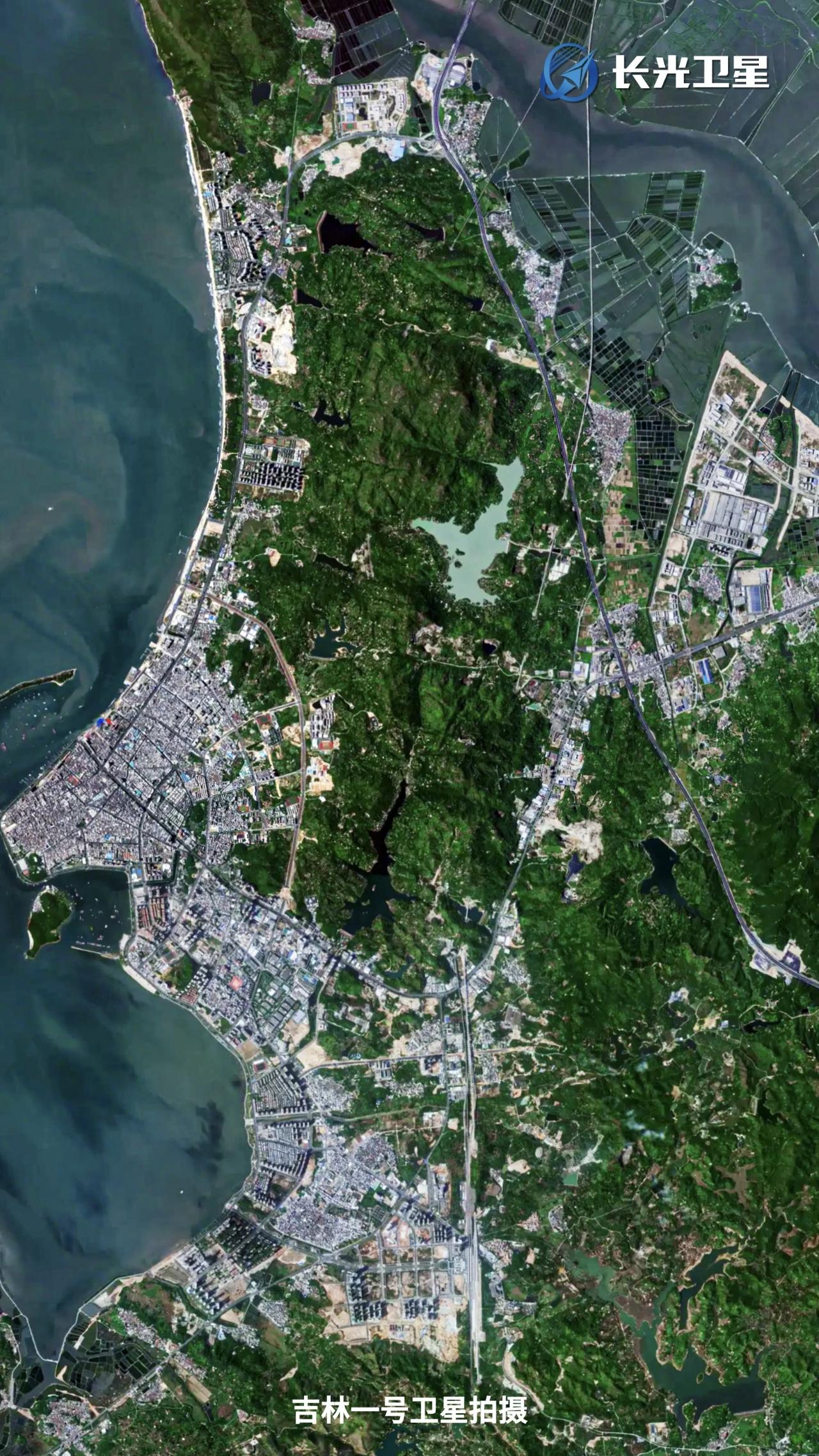 广东省汕尾市高清卫星图