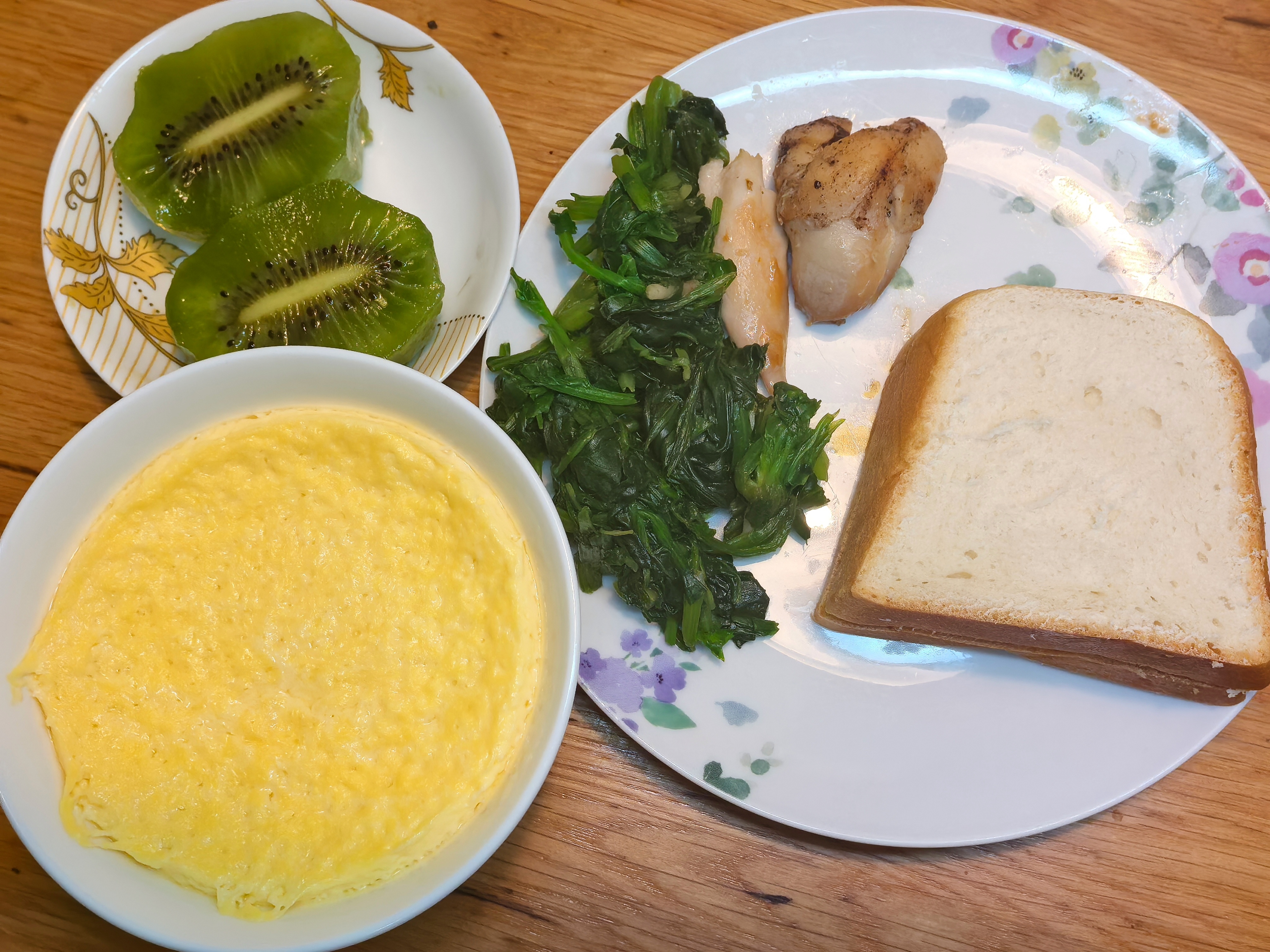 #波妞的早餐# 新的一周早上好！今天的早餐……图片怎么拍成这个乌涂涂的样子了[允