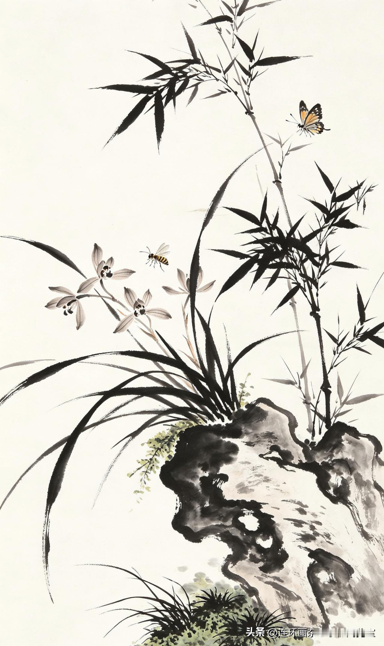 写意兰花（国画）03