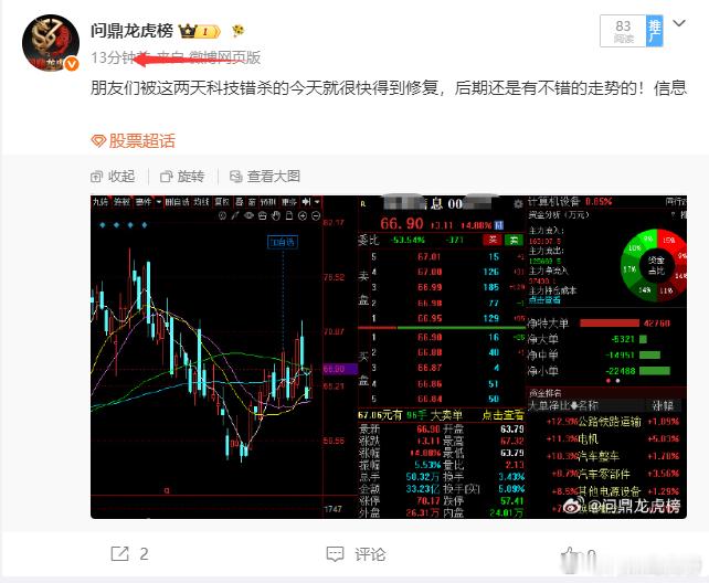 刚说完直接起飞了，下周继续表现！股票