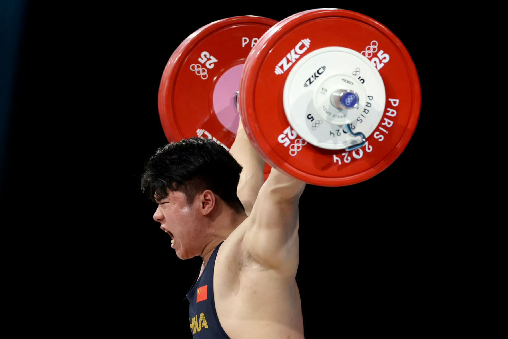 第34金🥇举重男子102公斤级:🏋️刘焕华猛男最后一把也是萌萌哒，中国举重的