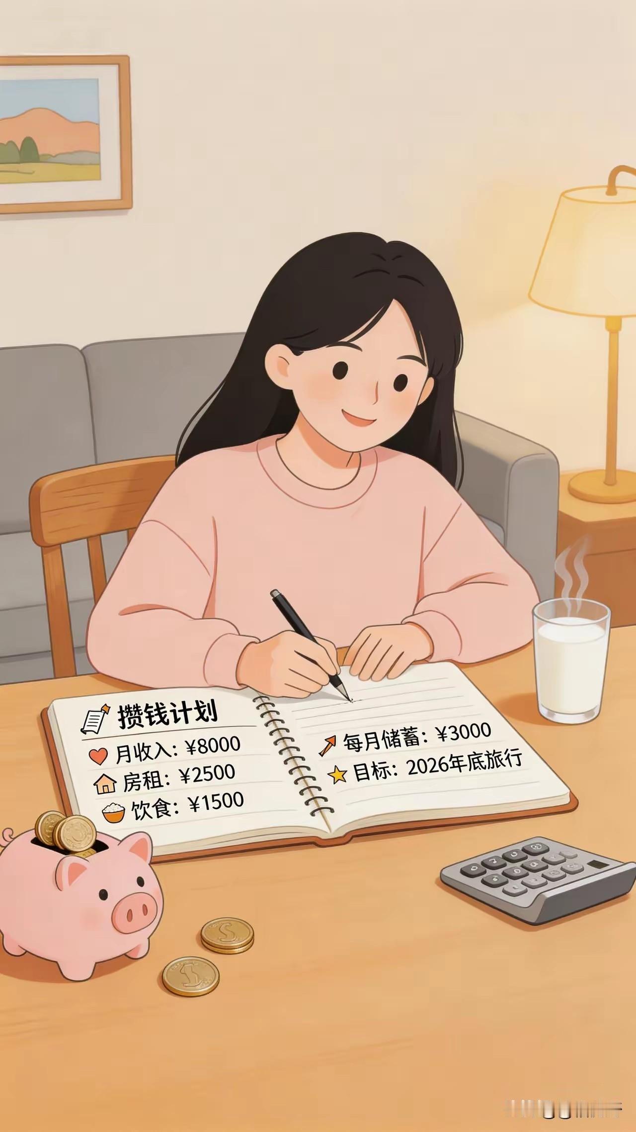 存钱
每天都要存钱
坚持下去才能实现目标

不管你选择每天存多少
坚持下去才是最