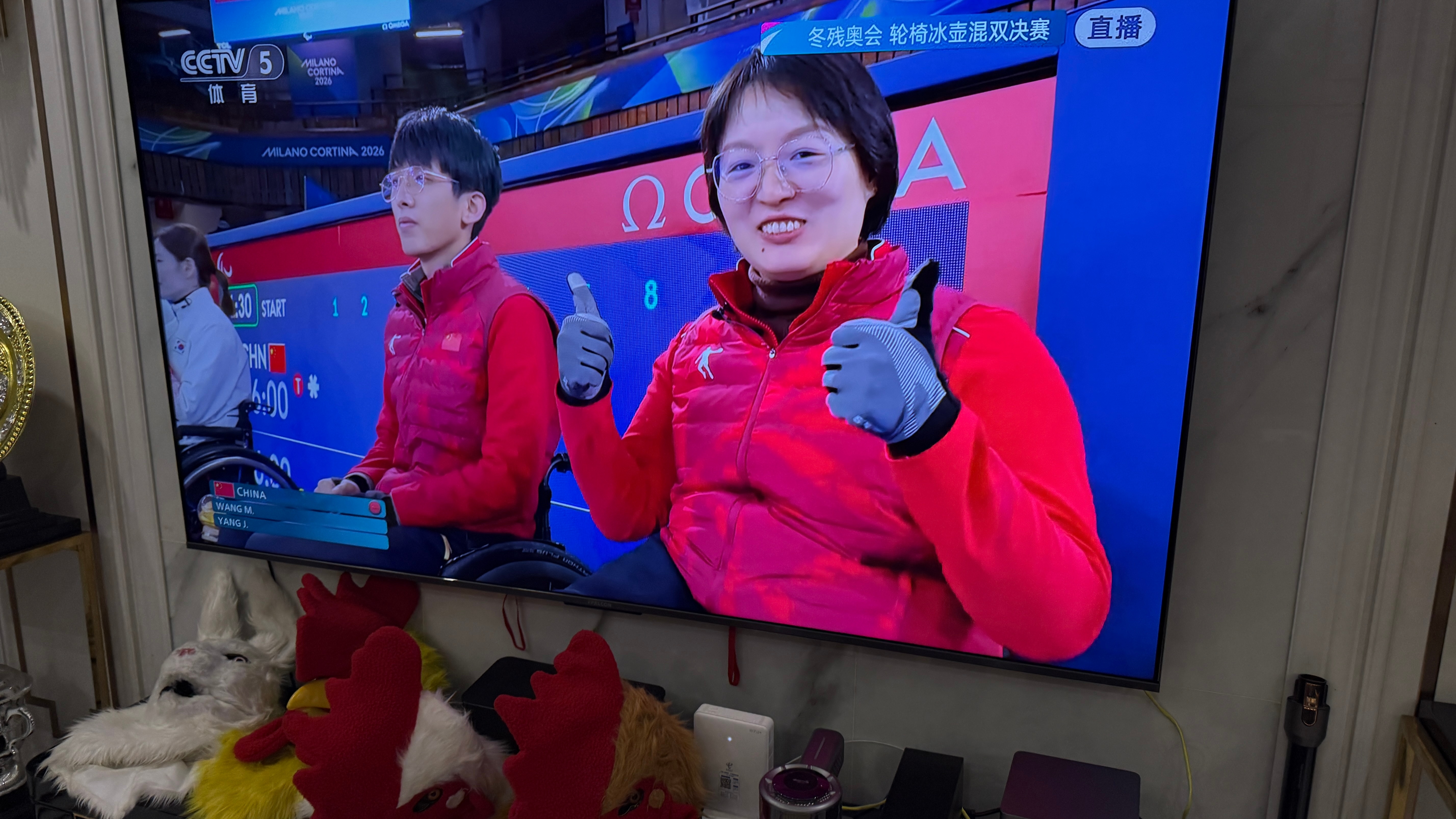 冬残奥会 快来给中国轮椅混双冰壶加油💪金牌赛了！CCTV5正在直播📺有预感这