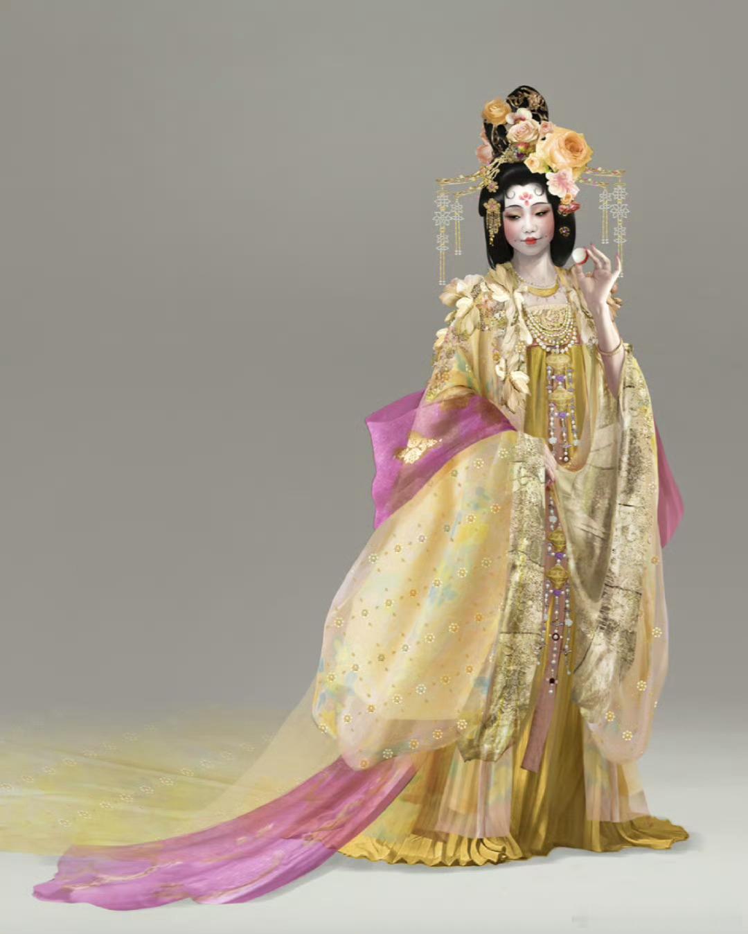 大鹏本想让李雪琴演杨贵妃一骑红尘妃子笑，妃子笑原来还能有这个意思哈哈哈！看到设计