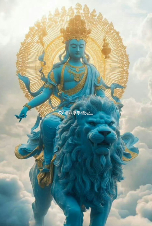 遇见文殊菩萨！不能忽视，许个愿，很灵验的 ​​​