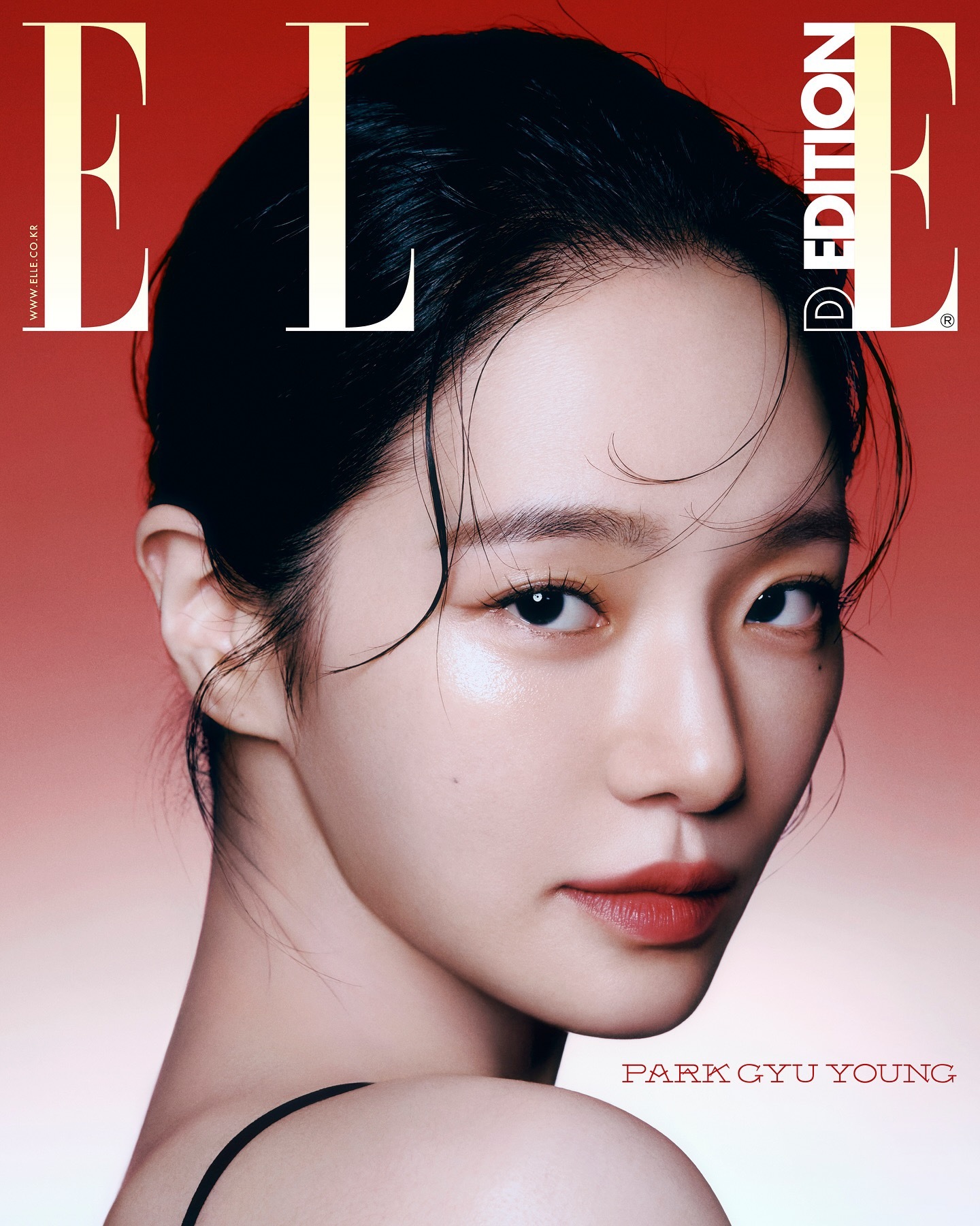 ELLE KOREA 电子刊封面人物 朴珪瑛虽然是GUCCI的全球品牌大使，鱿鱼