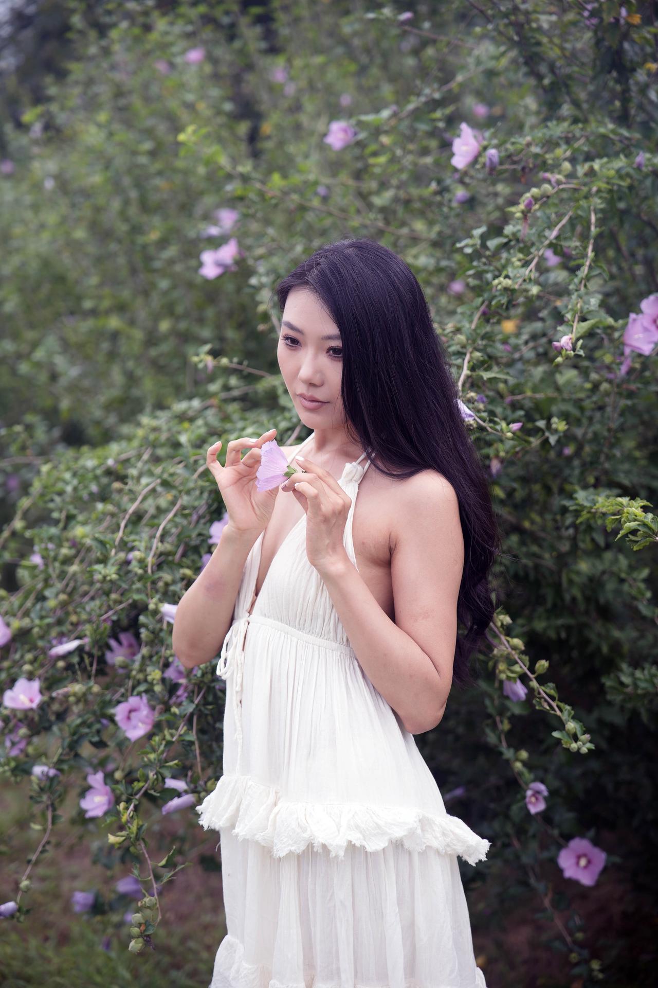 美丽的花，美丽的你