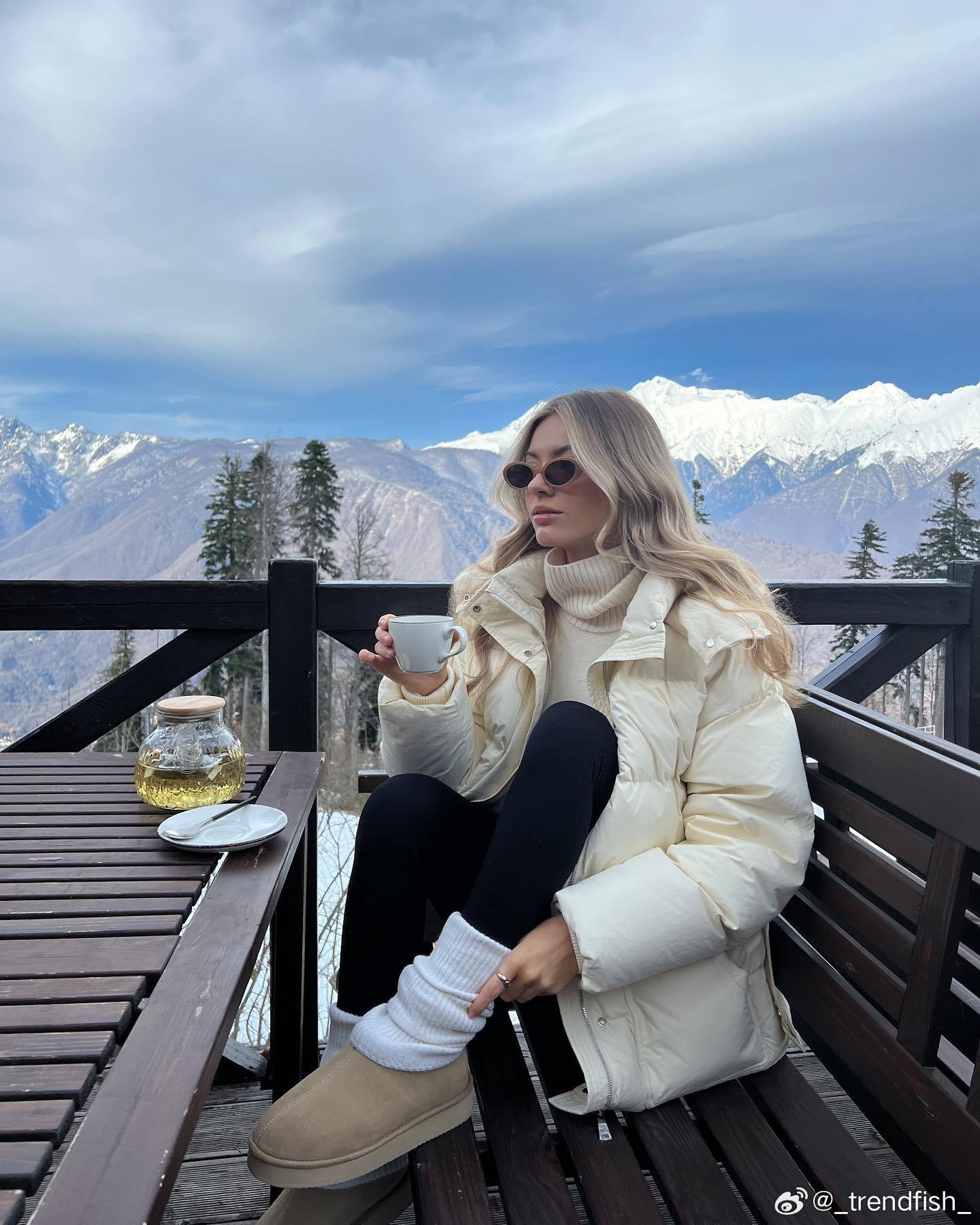 Liza 淡色系配色穿搭#Ins##雪地氛围感穿搭# ​​​