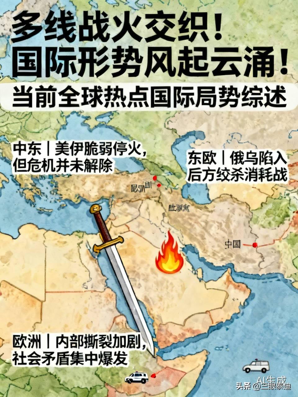 多线战火交织！国际形势风起云涌！———当前全球热点国际局势综述
 
没有真正的和