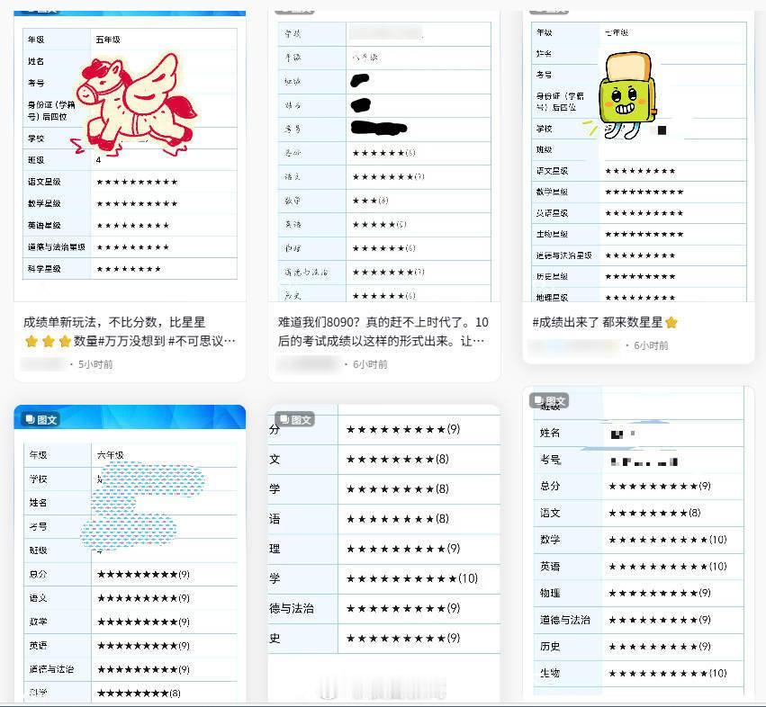 成绩单全是星星？教育局回应亮了，家长却吵翻了！
 
广东韶关家长最近集体“数星星