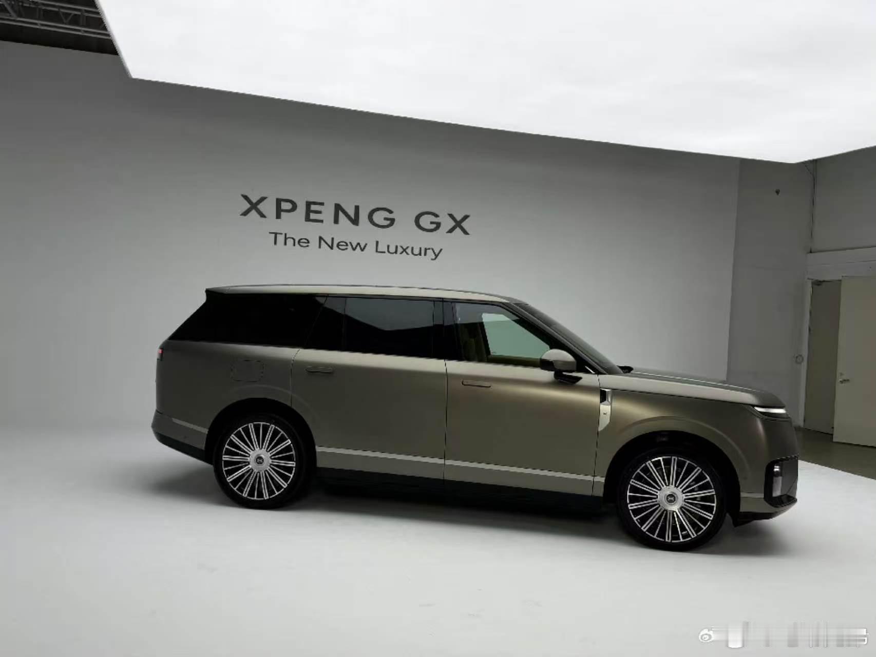 最近看了不少小鹏GX的外观照片，其实这车的外观还是相当有精致感的，多辐条轮毂也很