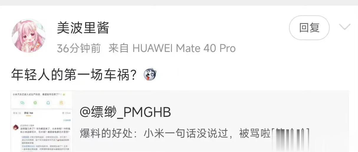 小米汽车都还没造出来，为什么很多人对于它的第一感觉就是车祸呢？既然能造出来，并且