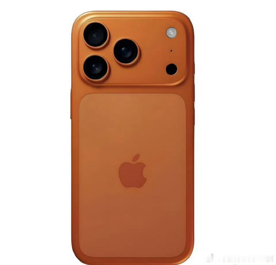 iPhone17Pro橙色新配色这是苹果首次在Pro系列中尝试的高辨识度配色，可
