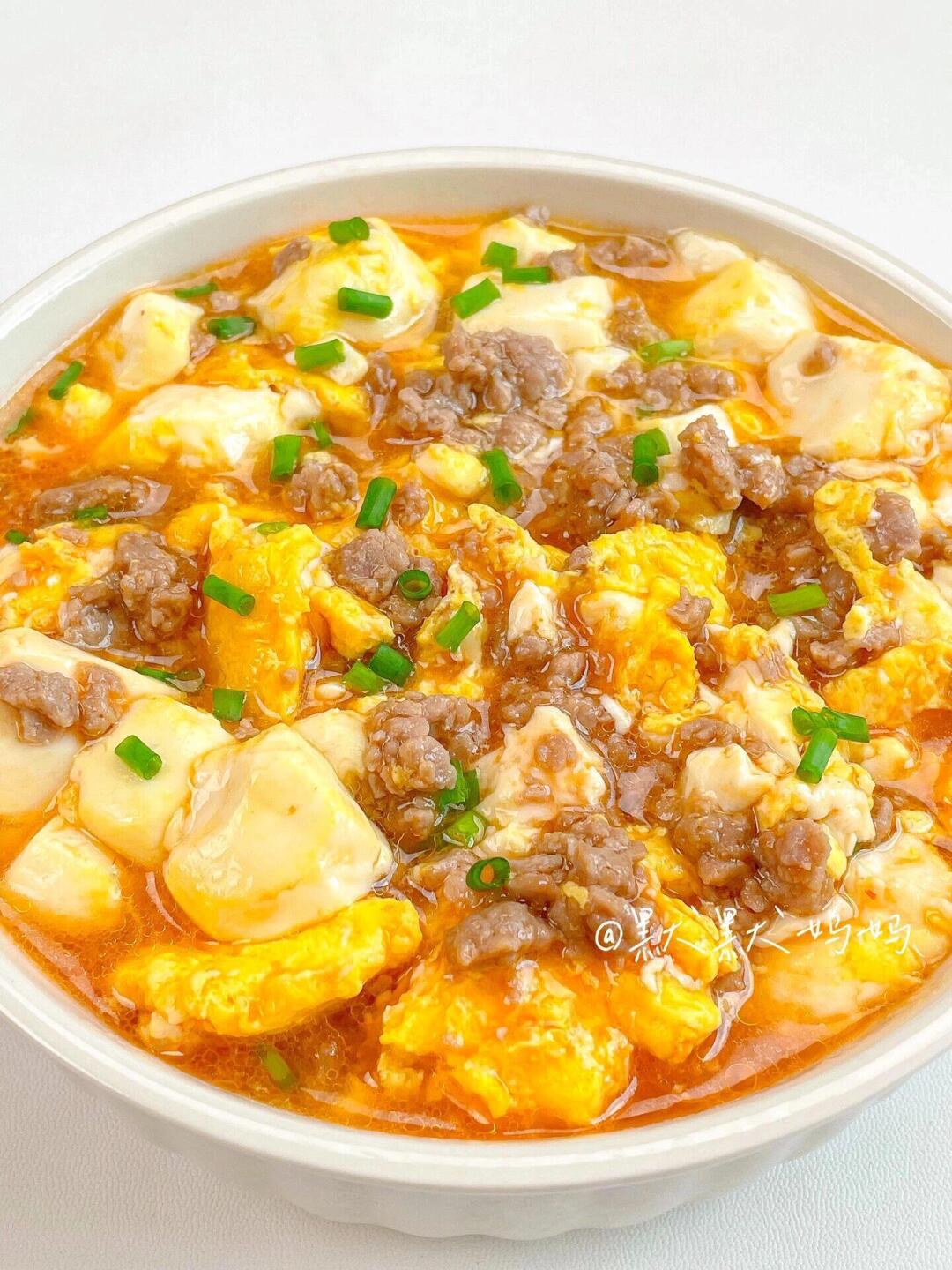 巨巨费米饭的鸡蛋抱豆腐❗️鲜香滑嫩又补钙💯