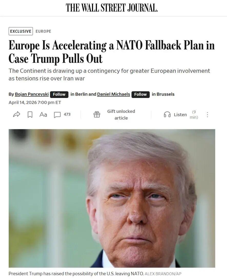 因为在伊朗的军事行动不算顺利，很多美国盟友国家都没有给美国支持，甚至公开反对美军