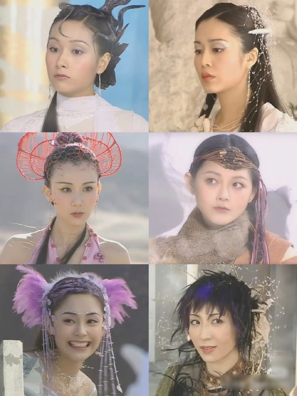 以前的剧全靠一张脸撑着，妆造真的是难以言说