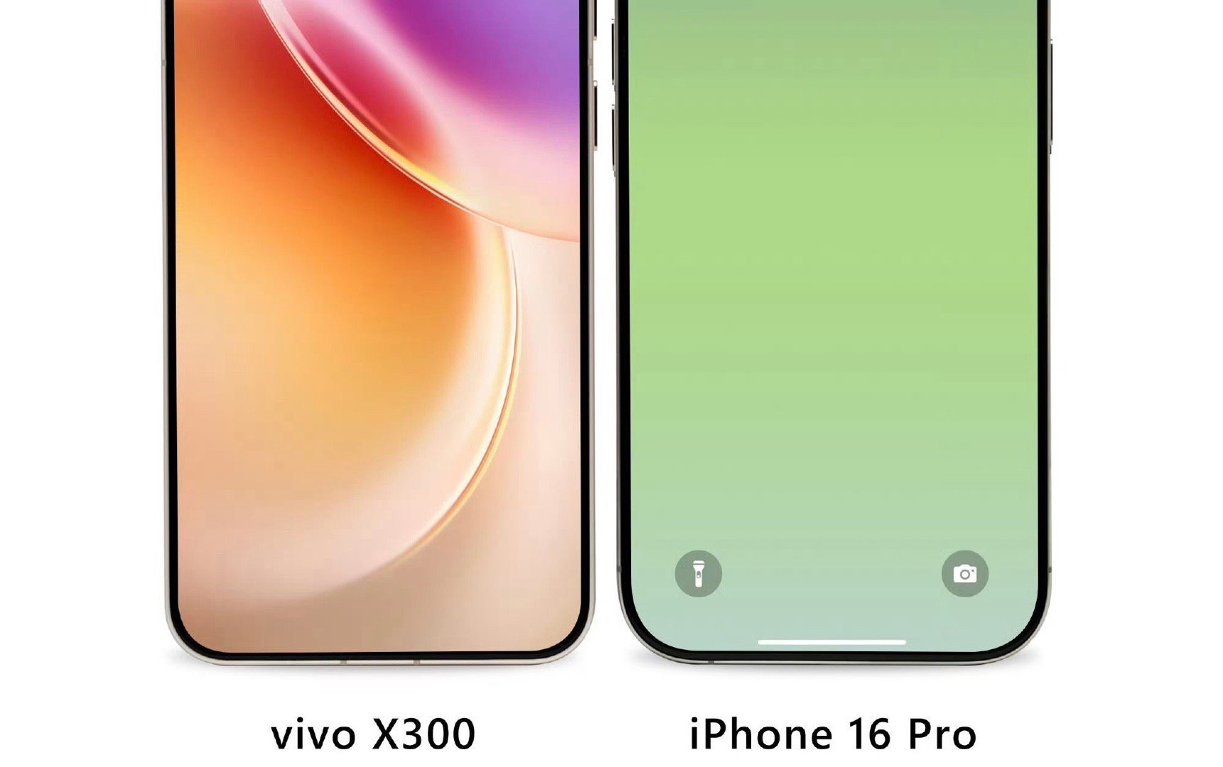 来看看vivoX300 系列屏幕，对比iPhone16 Provivo韩伯啸表示
