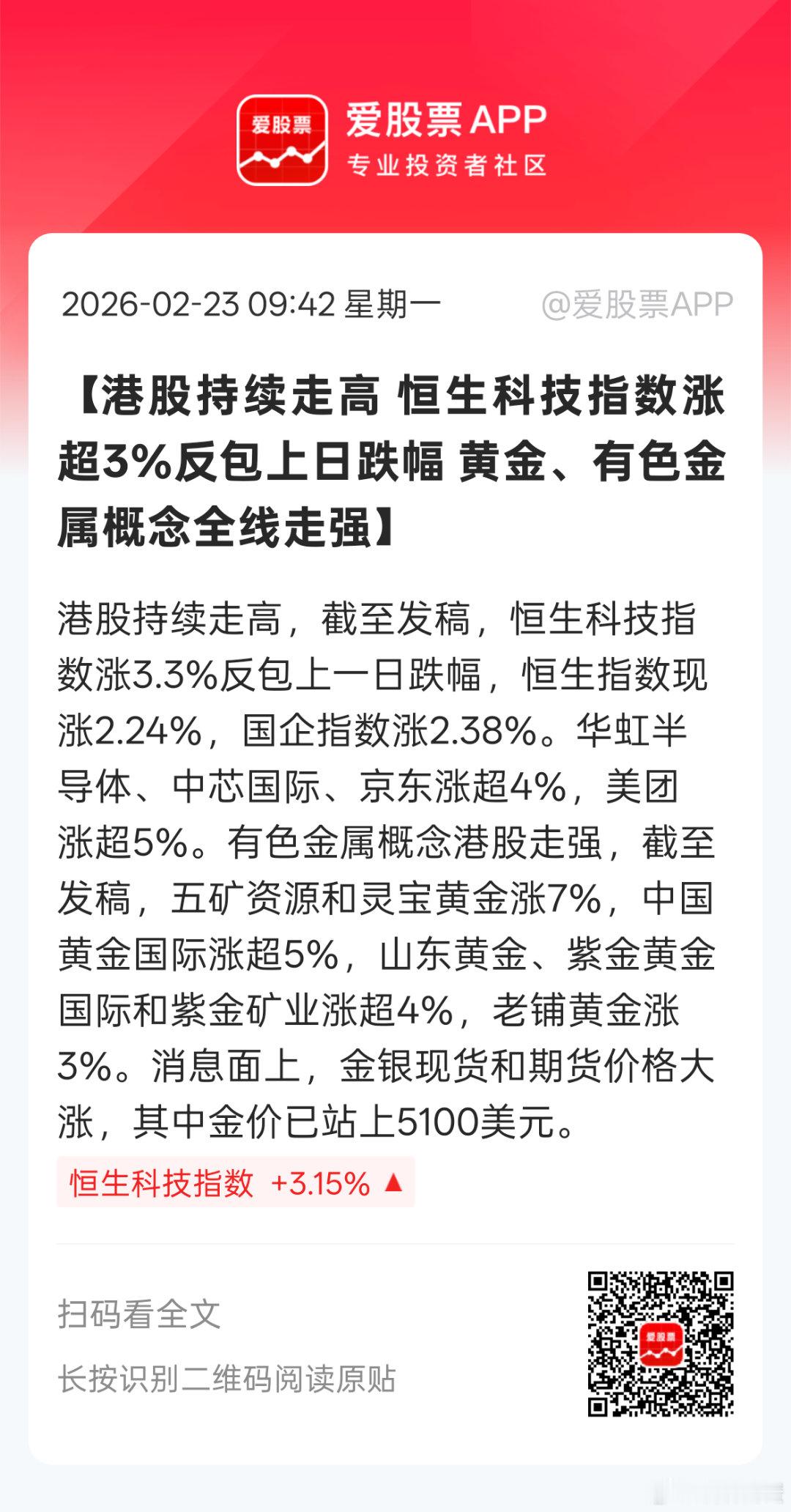 港股今天做修正，跌多了反弹修复，涨多了回调下来这么下来恒生科技指数相当于假期保持