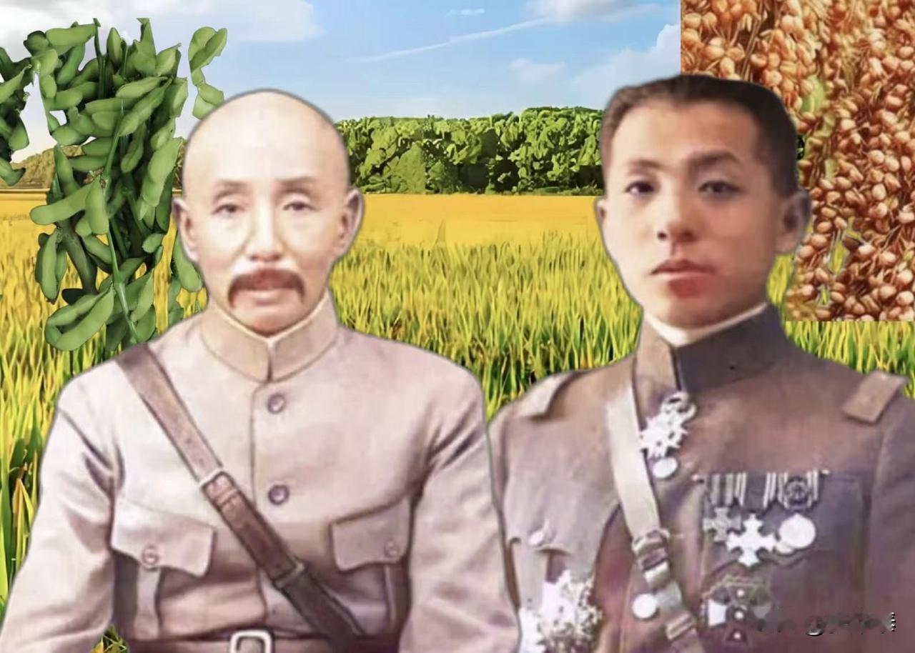 关于张作霖与儿子张学良合影的一张照片创作过程：大家都知道东北军伐张作霖和儿子张学