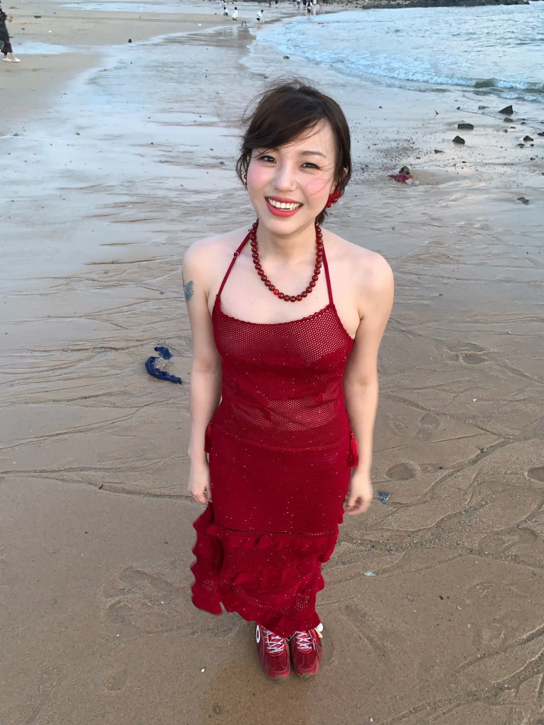 海风给偶吹成陶喆了～