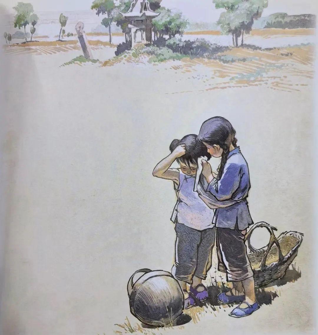 画《白毛女》之前，华三川还创作过连环画《刘胡兰的小故事》，也是彩色连环画，195